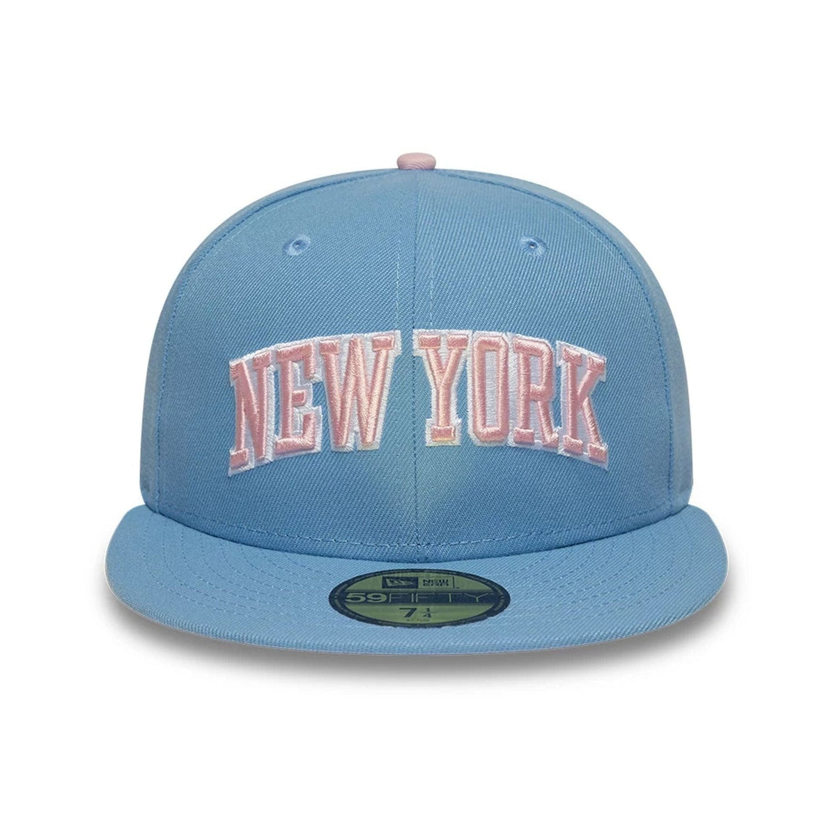 New era NEW ERA Cappello 59Fifty New York Visiera Piatta Con Dettagli Ricamati Azzurro/Rosa - foto 2 - Tommaseo Clothing