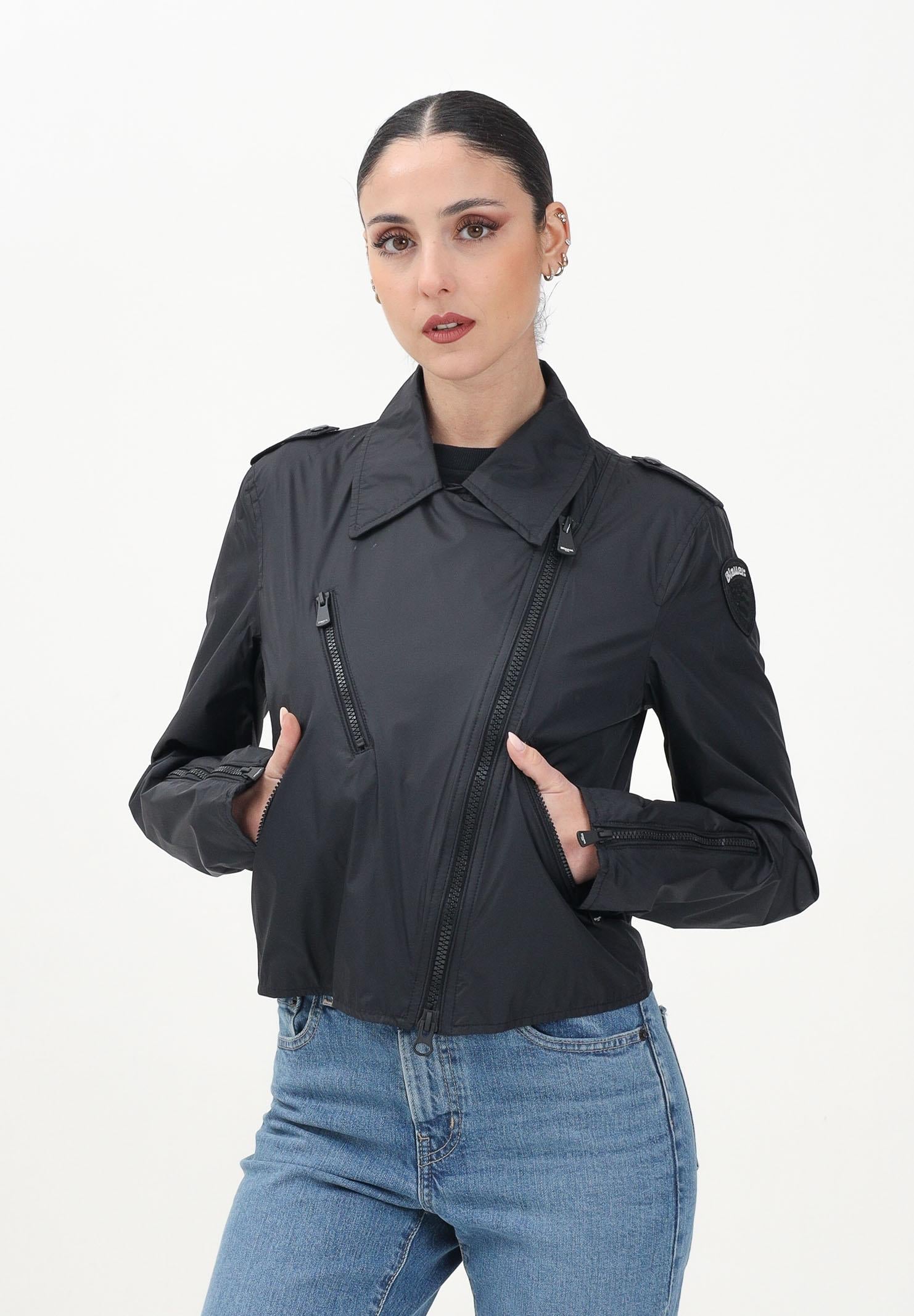 BLAUER Antivento Donna Corto modello Chiodo Nero