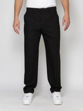 SOLDIER Pantalone Sartoriale Nero Fondo Largo