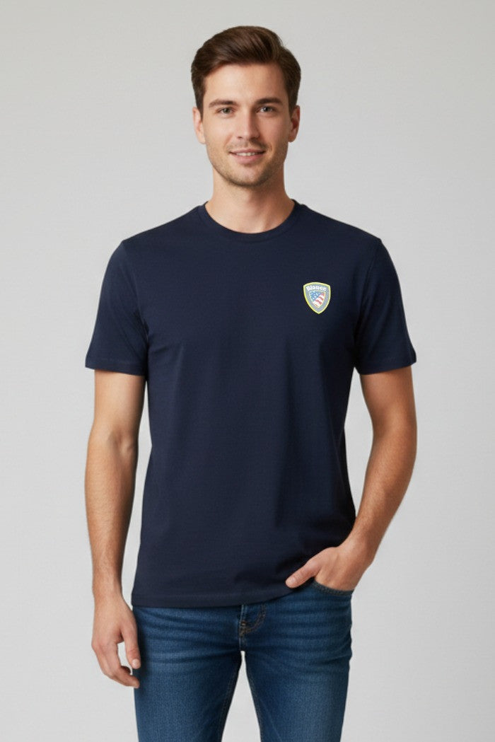 Blauer BLAUER Faxon T-Shirt Uomo Con Logo Blu - T-SHIRT - Tommaseo Clothing