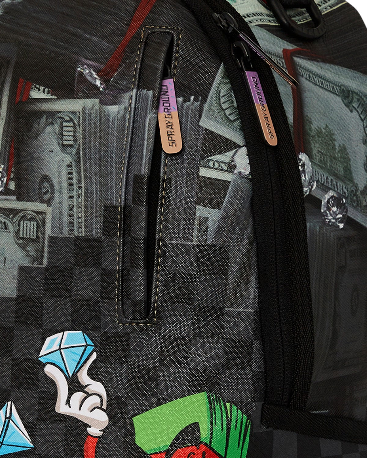 SPRAYGROUND Zaino In Pelle Money Team Diamond Heist