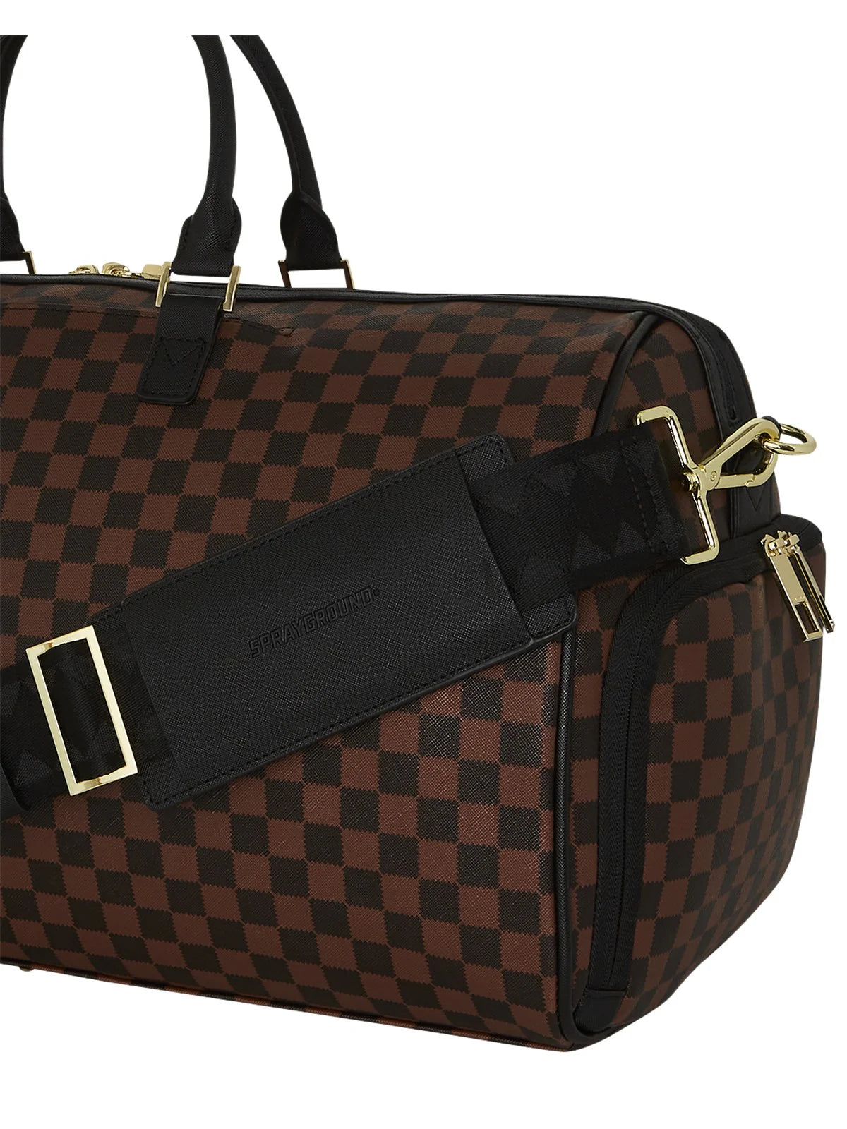 SPRAYGROUND Borsone SAWTOOTH SHARKS IN PARIS DUFFLE 910D7836NSZ MARRONE