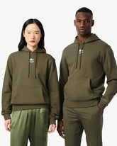 LACOSTE Felpa Con Cappuccio Lacoste Paris verde militare