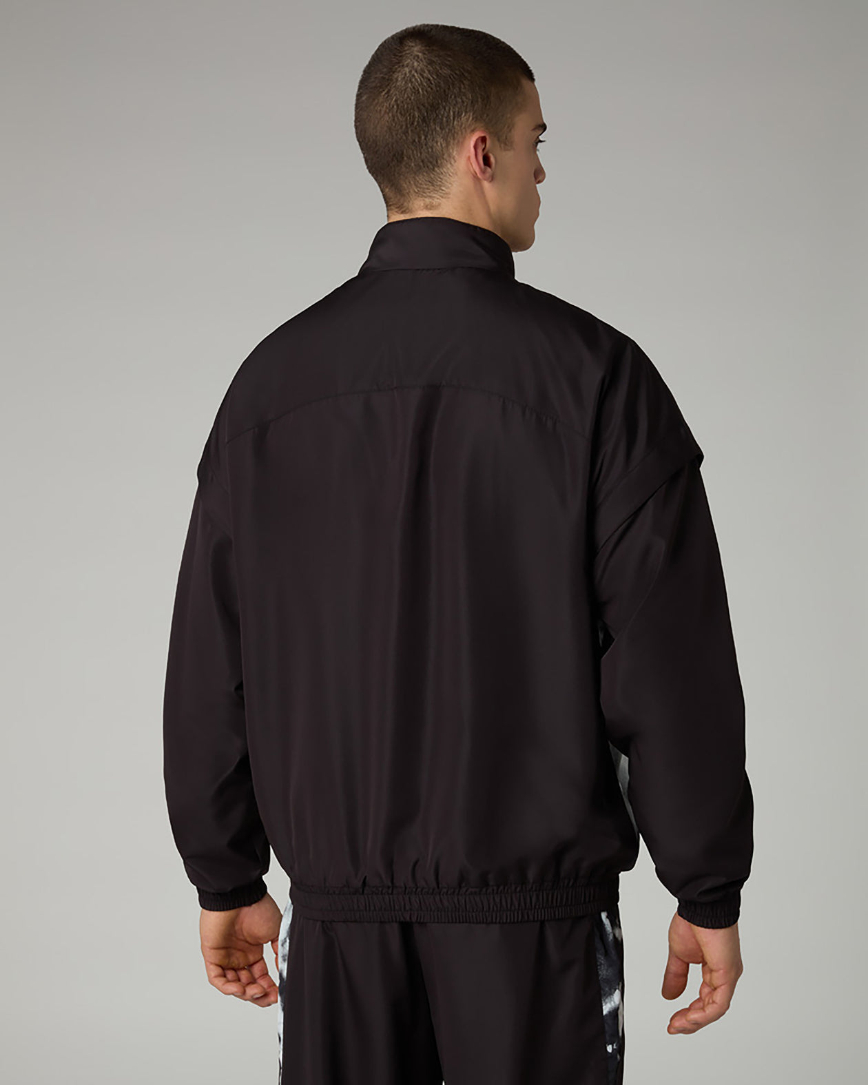 AUSTRALIAN Tuta Leggera In Microfibra Con Zip Fumè/Nero/Bianco