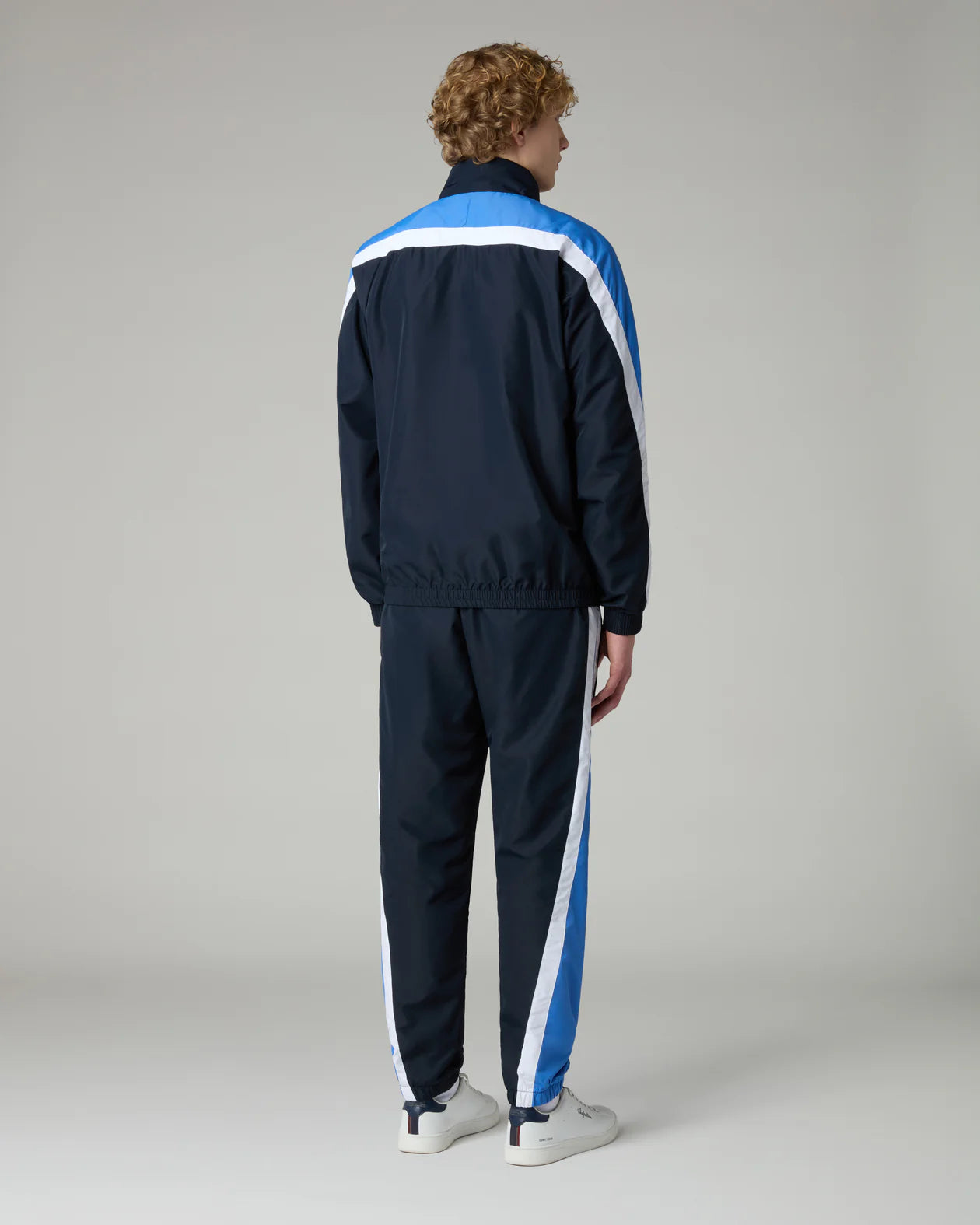 AUSTRALIAN Tuta Leggera In Microfibra Con Zip Blu/Azzurra/Bianca