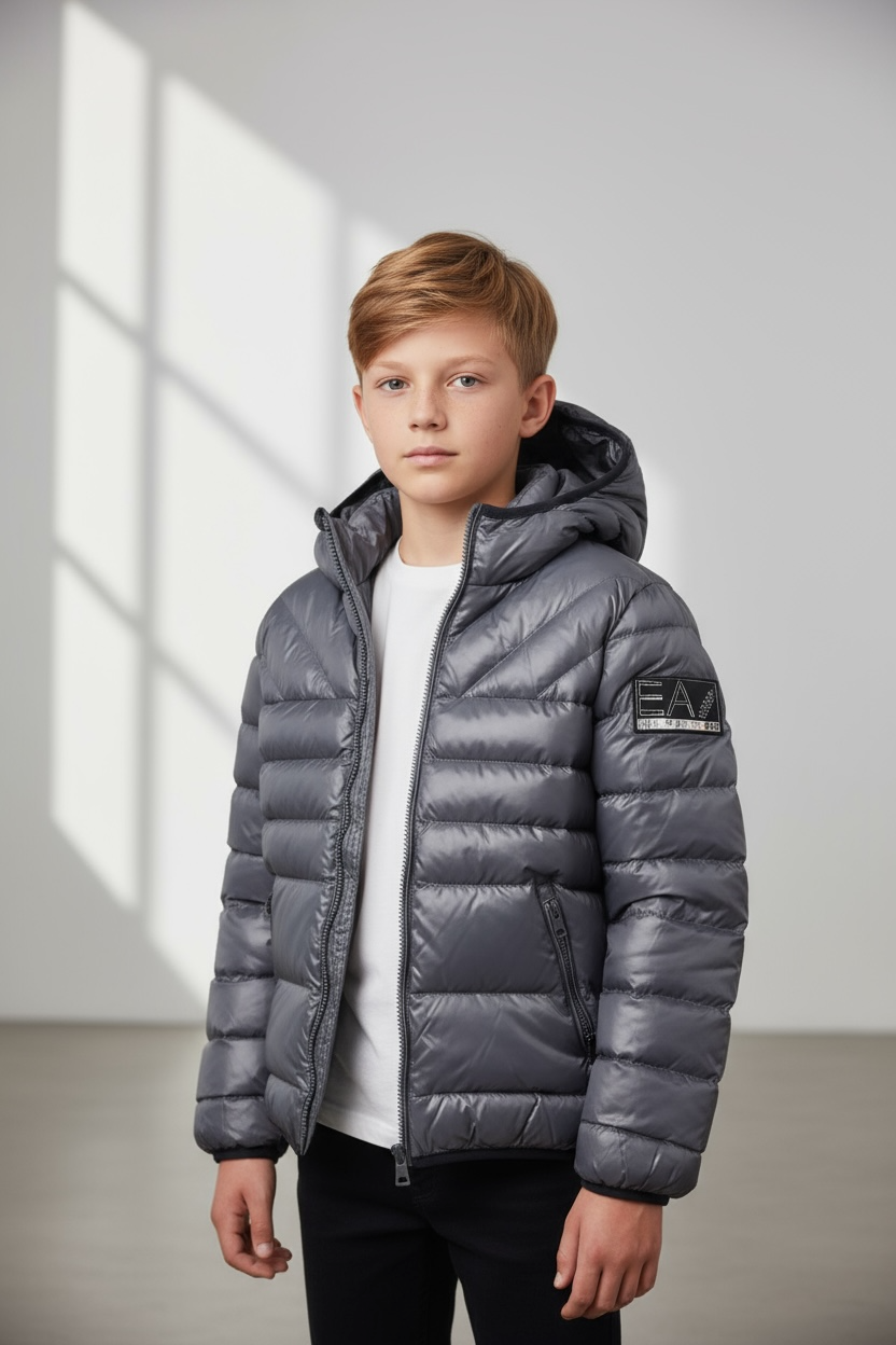 EMPORIO ARMANI Giubbotto Bambino Invernale Grigio