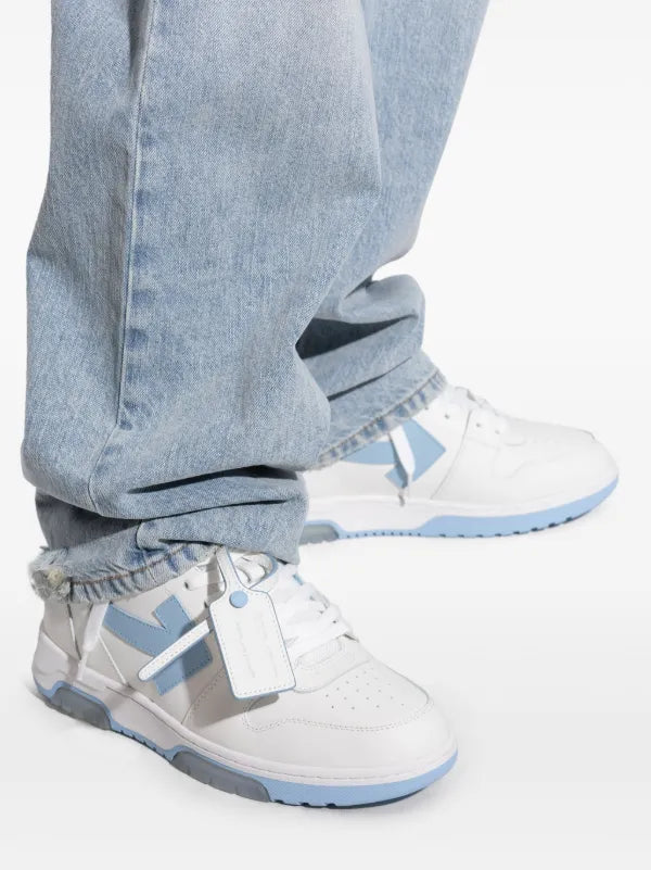 OFF-WHITE OUT OF OFFICE CALF LEATHER White/Light Blue