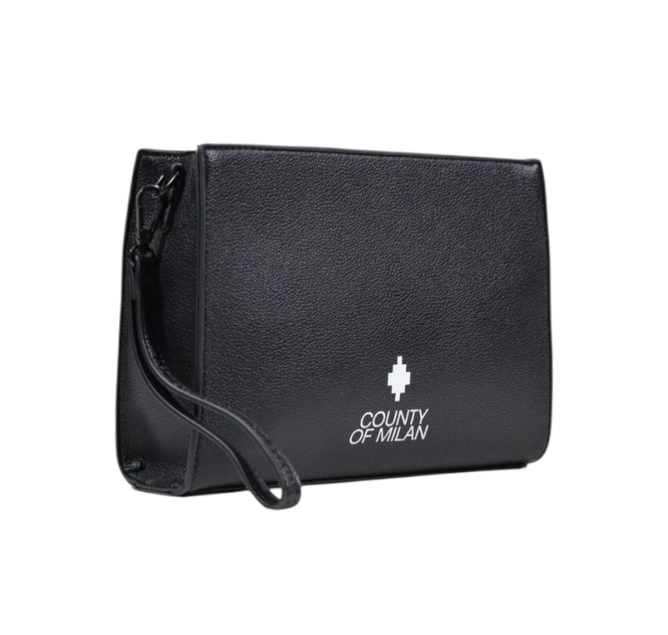 County of milan COUNTY OF MILAN MARCELO BURLON Pochette In Ecopelle Basic Nero - foto 2 - Tommaseo Clothing