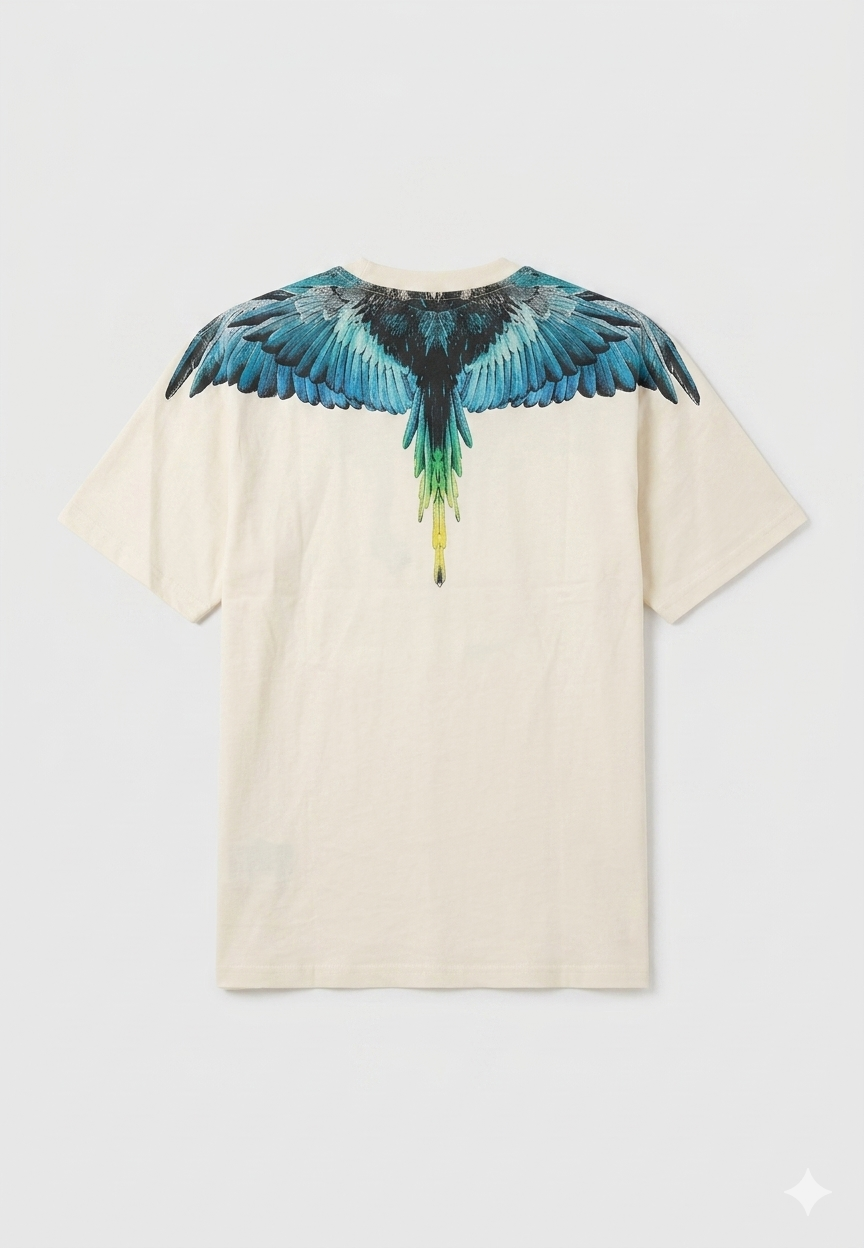 County of milan COUNTY OF MILAN T-Shirt Marcelo Burlon Ali Blu - COMPLETINO - Tommaseo Clothing