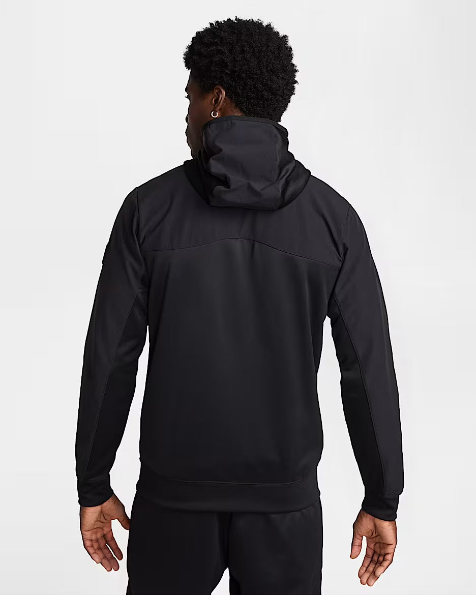 NIKE Tuta TN Leggera Acetata Con Zip Tutta Nera