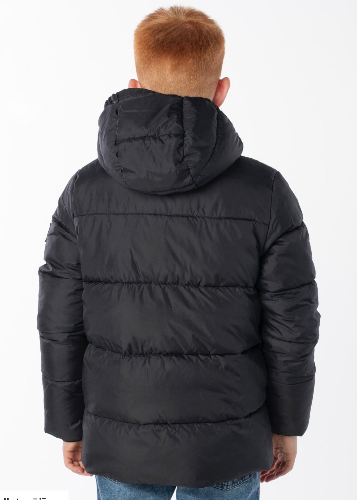Calvin Klein Giubbotto Bomber Bambino Invernale Nero/Arancione