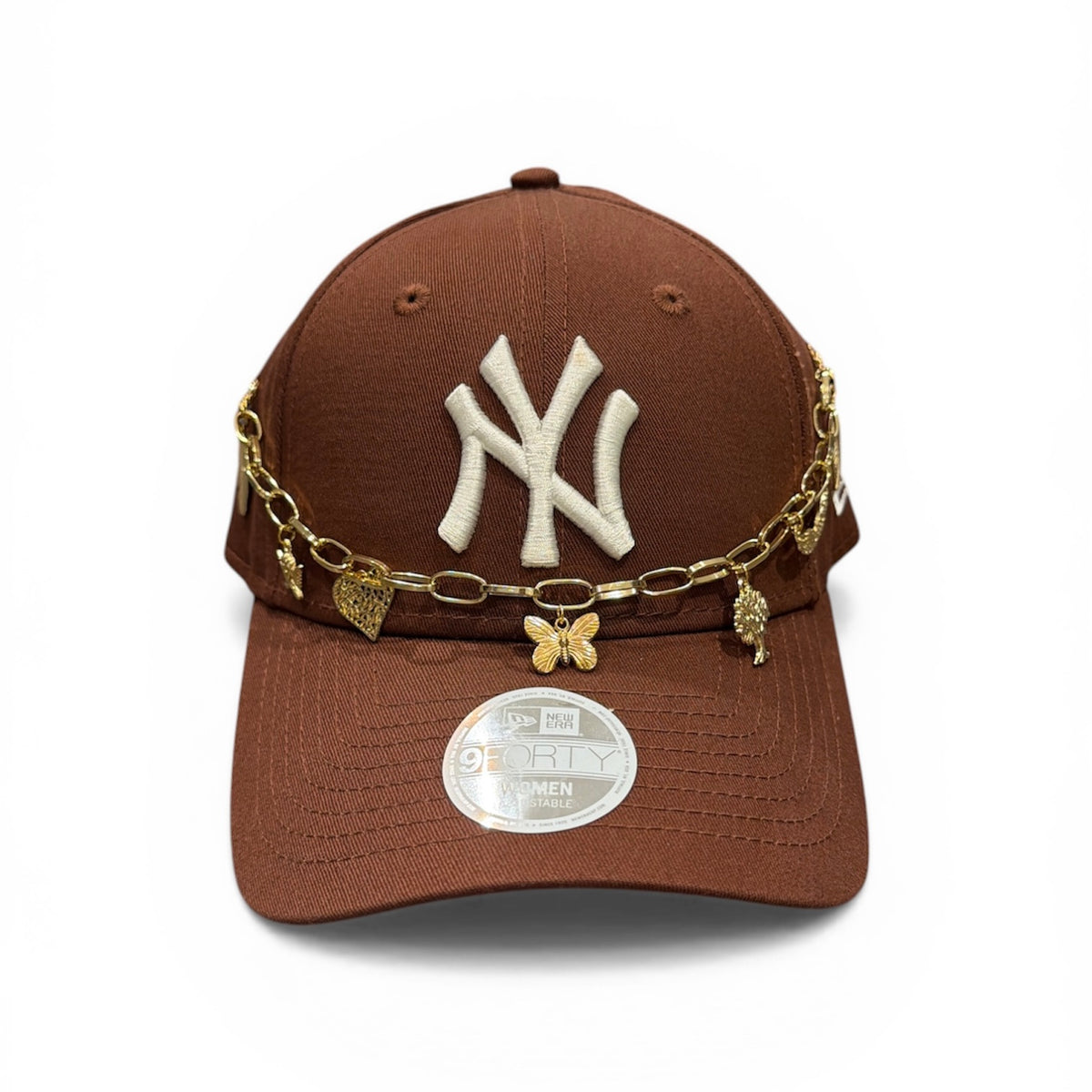 New era custom New Era Custom NY Marrone Con Catena Donna - Cappello - Tommaseo Clothing