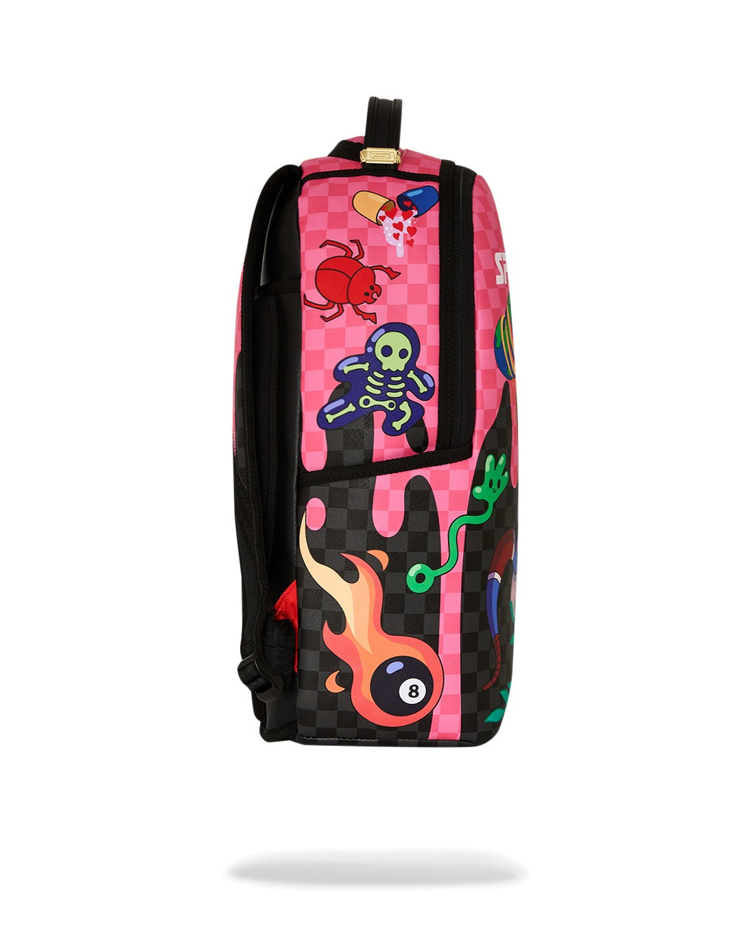 SPRAYGROUND Zaino In Pelle WTF SKULL DRIP DLXSV BACKPACK