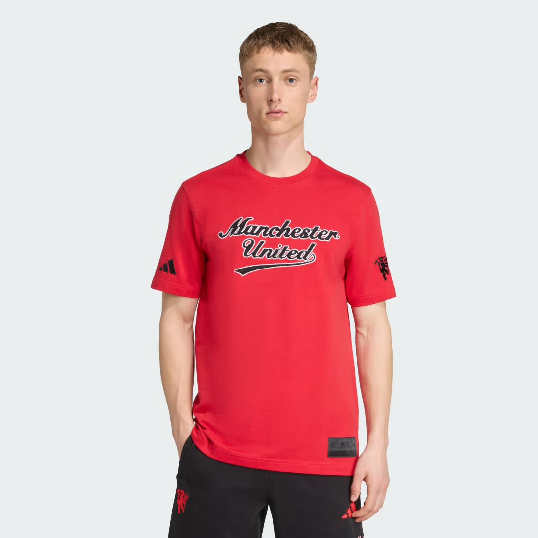 Adidas Adidas Completino Manchester United Uomo Rosso Nero - foto 2 - Tommaseo Clothing