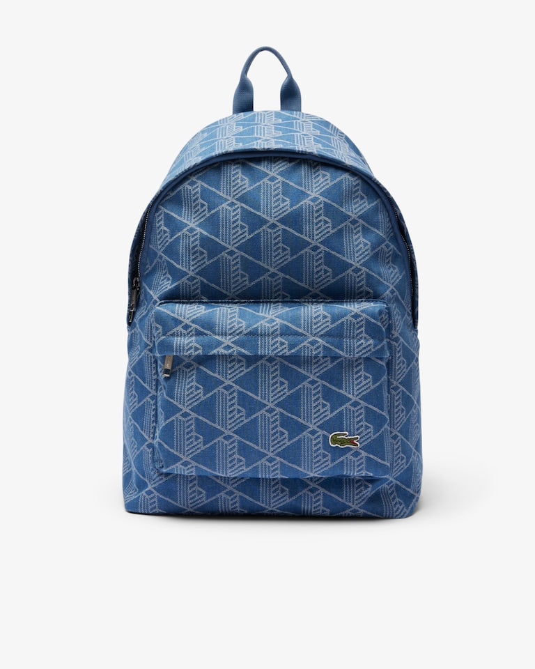 LACOSTE Zaino Monogram In Denim