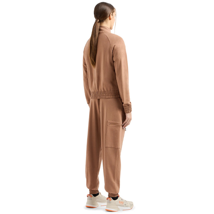 EMPORIO ARMANI TUTA MARRONE PANTALONE CARGO DONNA
