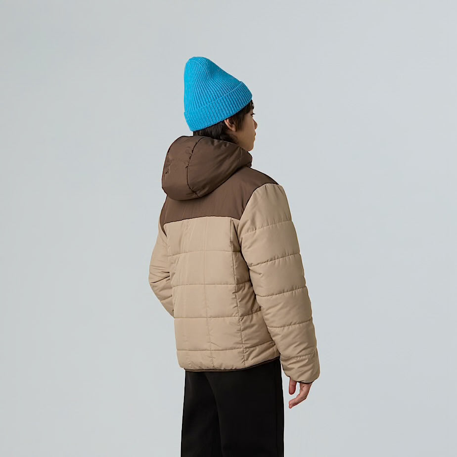 NORTH FACE Giubbotto Bambino Invernale Reversibile Marrone/Beige