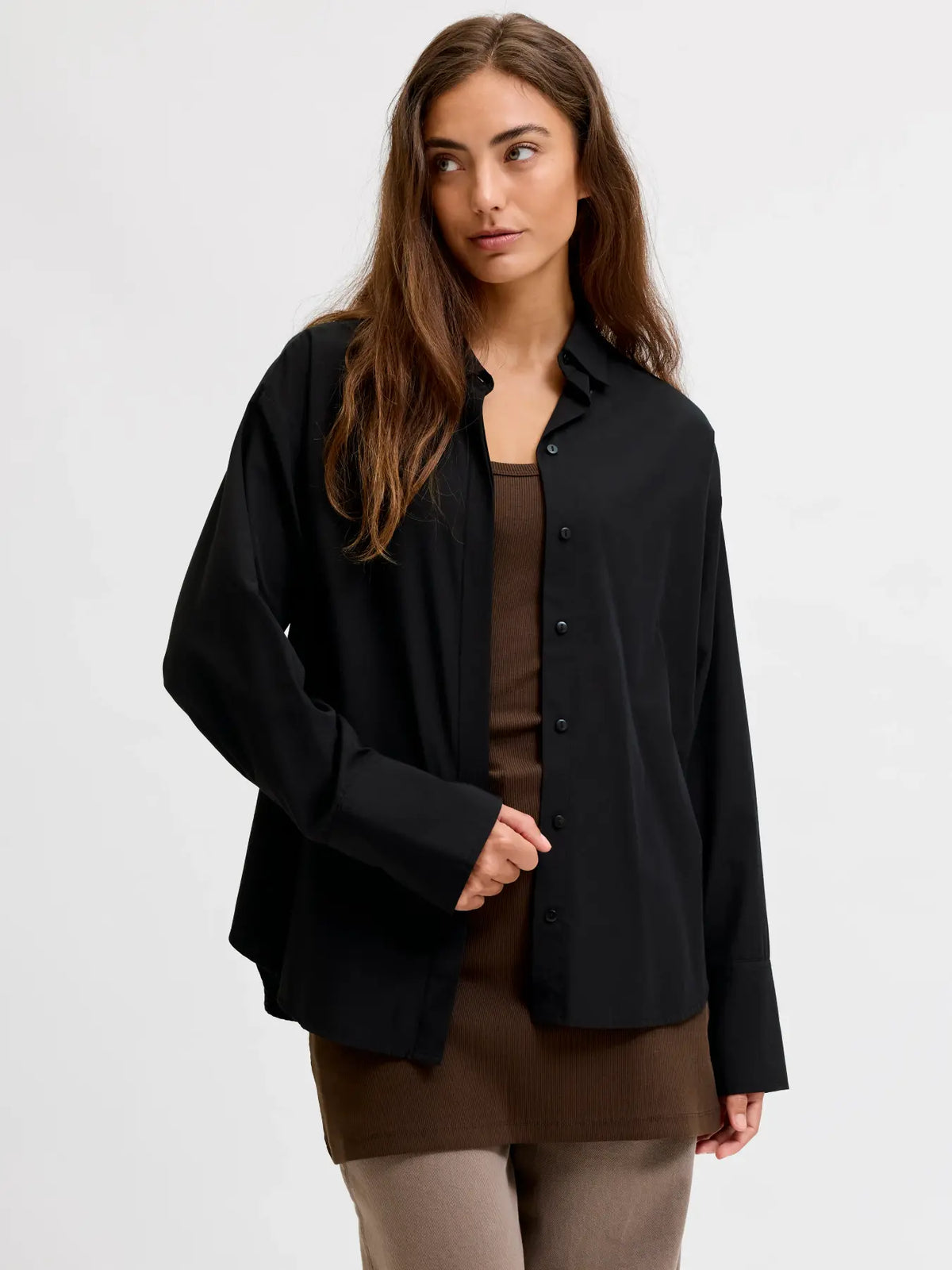 JJXX JJXX Donna Jxcaro Camicia Basic Nera AW26 - CAMICIA - Tommaseo Clothing