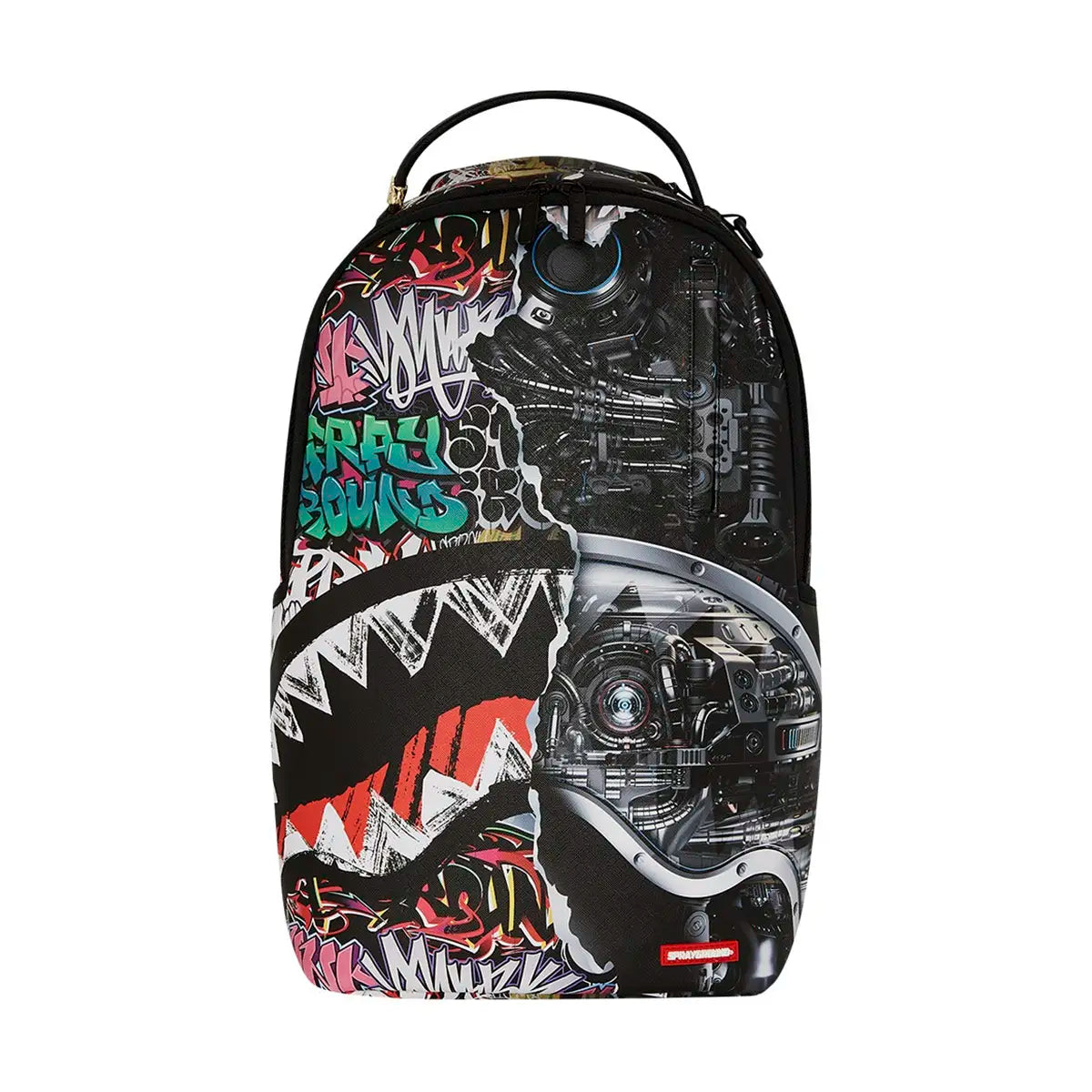 SPRAYGROUND Zaino In Pelle Split Cybershark DLXSV Backpack