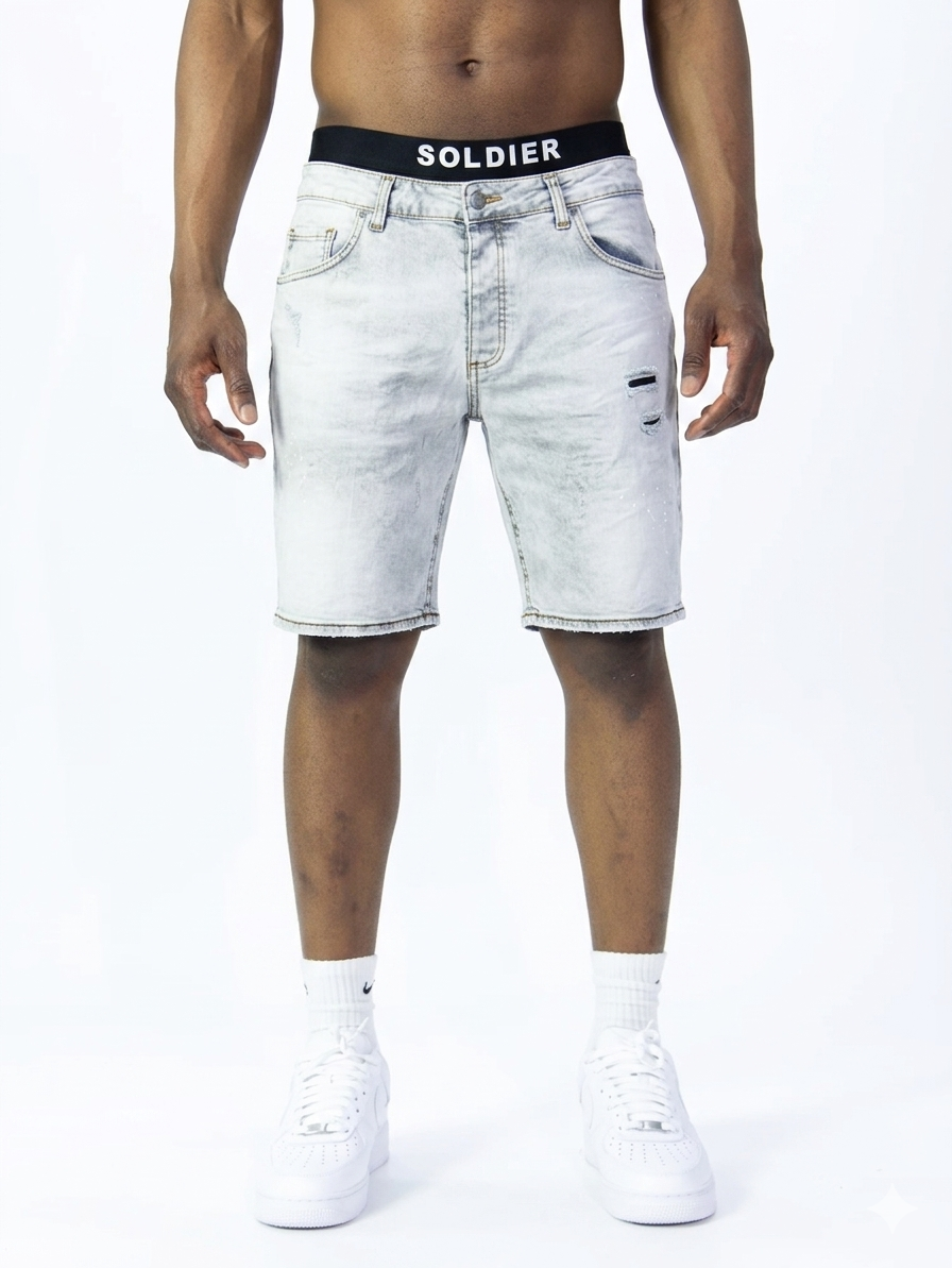 Soldier SOLDIER Bermuda Jeans Denim Grigio Chiaro - Jeans - Tommaseo Clothing
