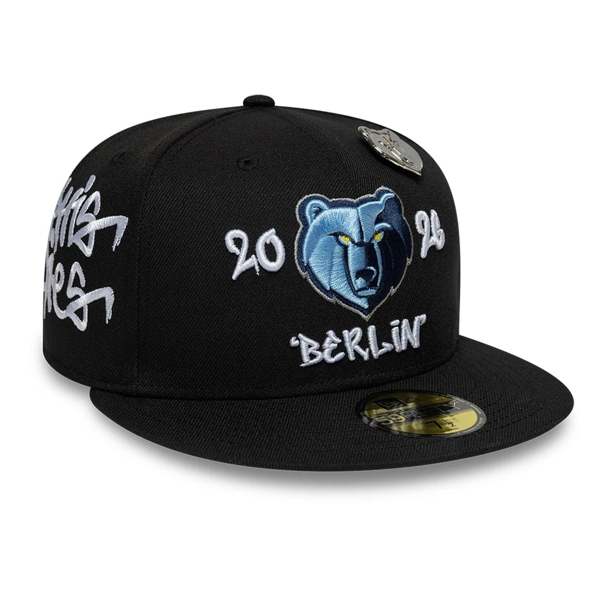 New era NEW ERA Cappello 59Fifty Memphis Grizzlies Visiera Piatta Con Dettagli Ricamati Nero - Cappello - Tommaseo Cloth