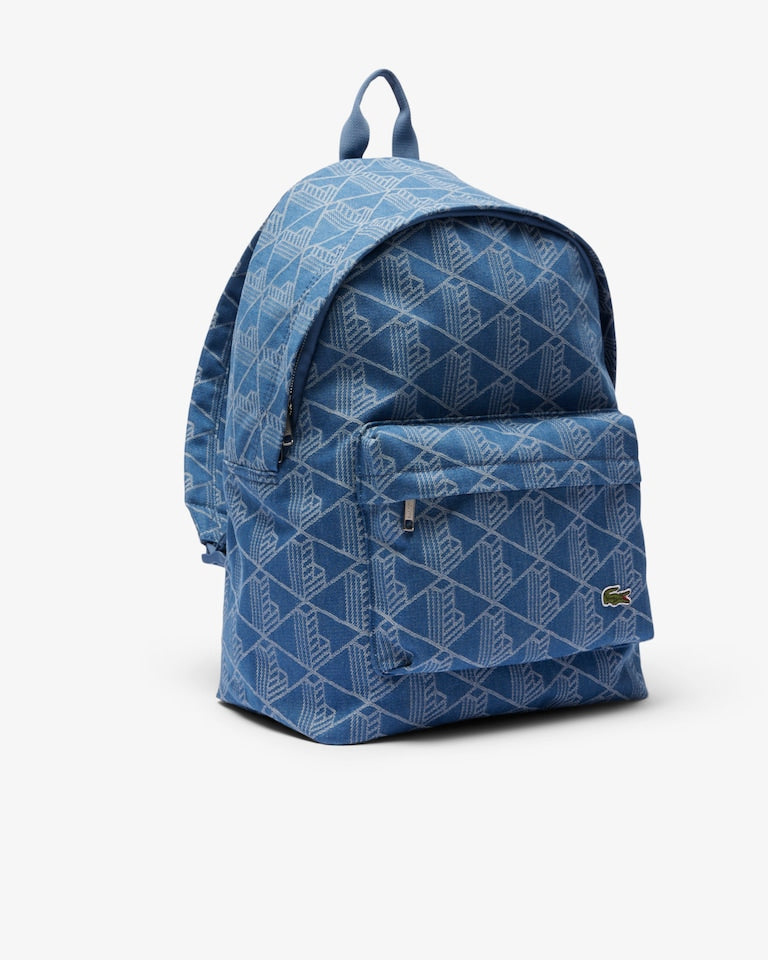 LACOSTE Zaino Monogram In Denim