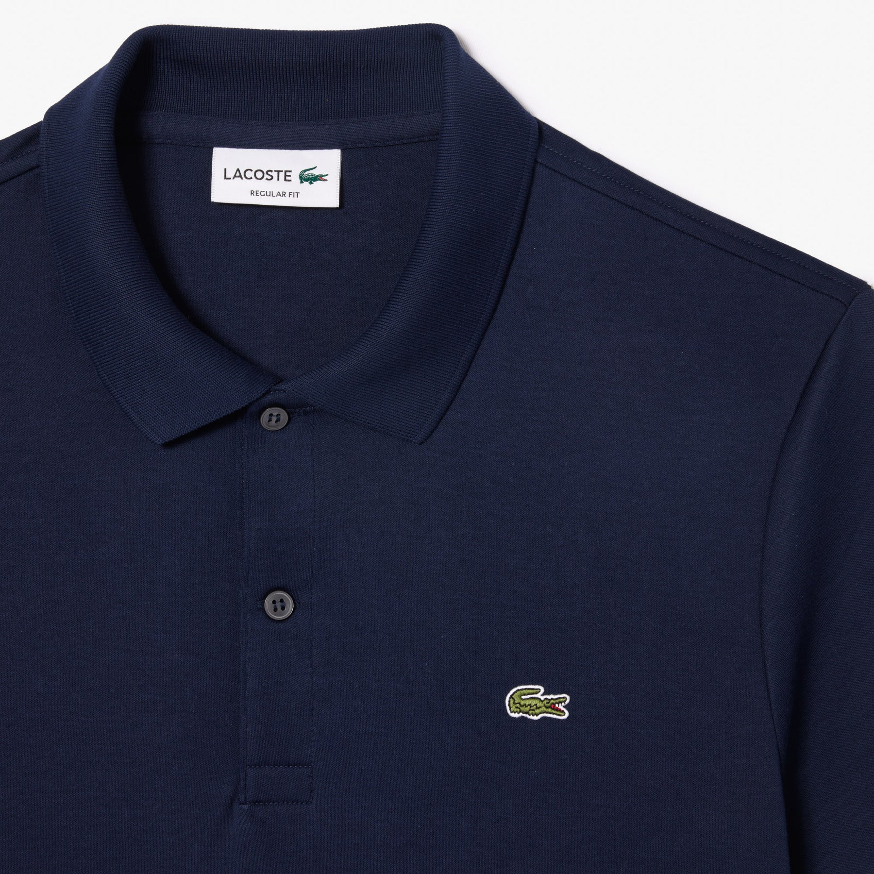 LACOSTE Polo Regular Fit in Cotone Pima Blu Navy