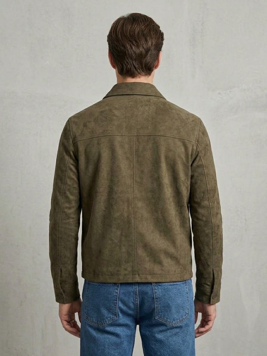 GIANNI LUPO Giacca In Renna Con Colletto Marrone