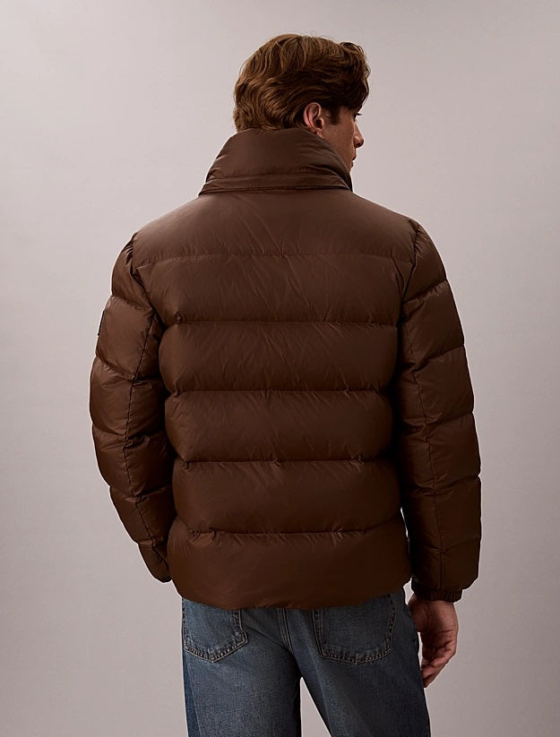 CALVIN KLEIN Piumino Con Cappuccio Rimovibile Marrone