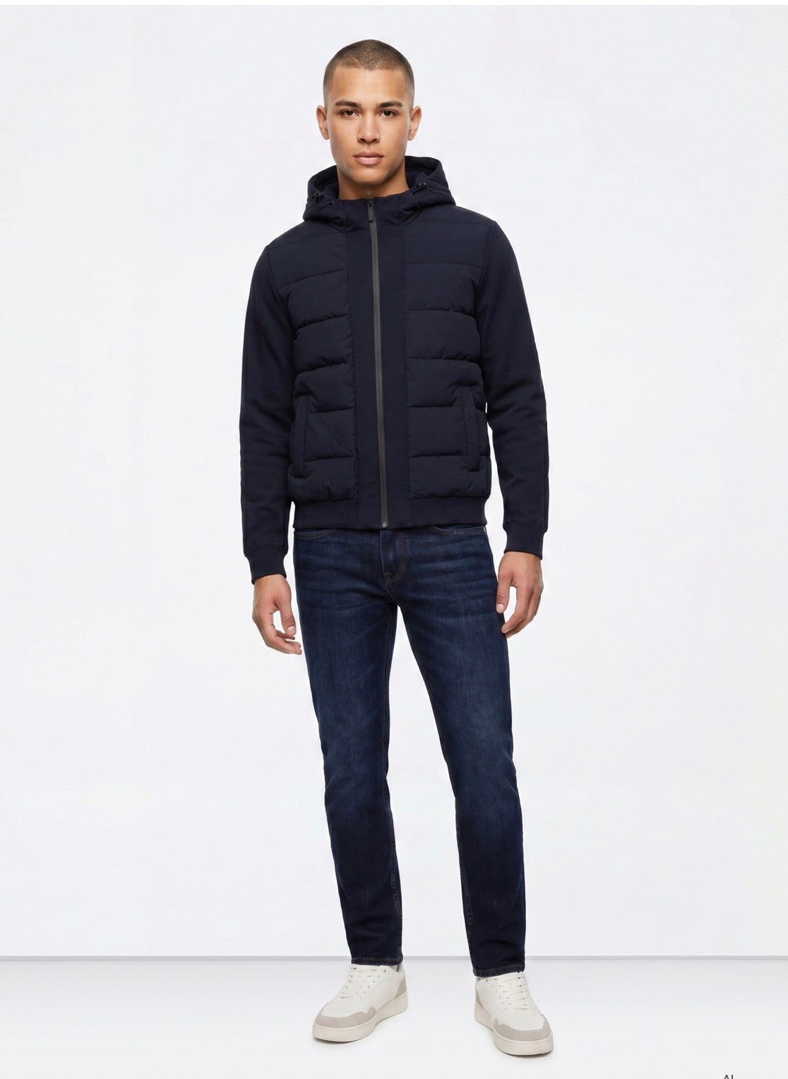 TIFFOSI Giubbotto Con Cappuccio Blu Navy