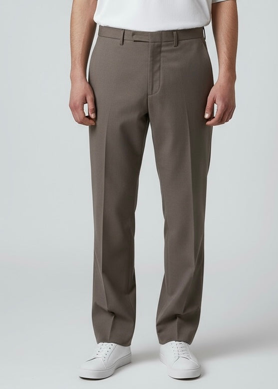 SOLDIER Pantalone Sartoriale Marrone Fondo Largo