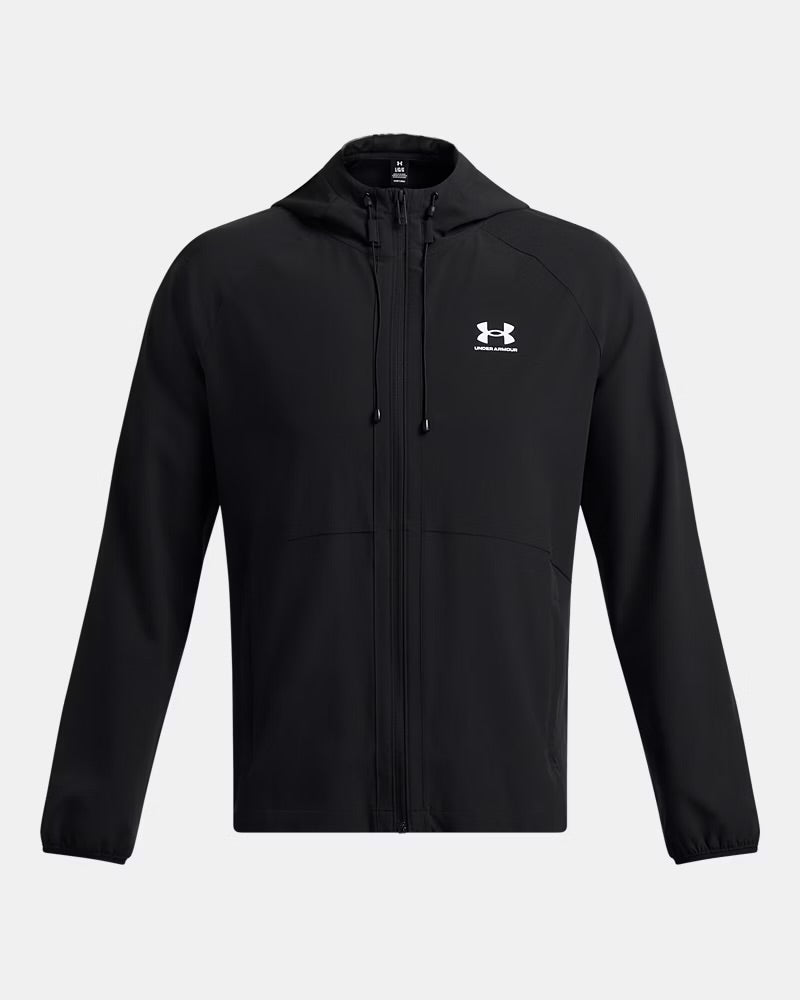 UNDER ARMOUR Tuta Completa Con Cappuccio e Zip Nero/Bianco