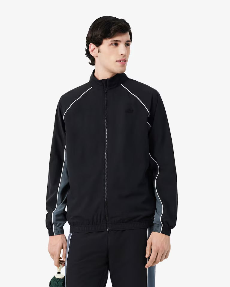 LACOSTE Tuta Completa Con Zip Senza Cappuccio Nero/Grigio