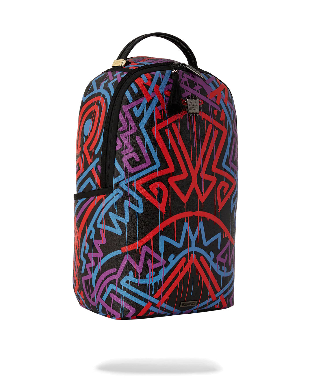 SPRAYGROUND Zaino In Pelle AI TRIBAL PATTERN DLXSV BACKPACK