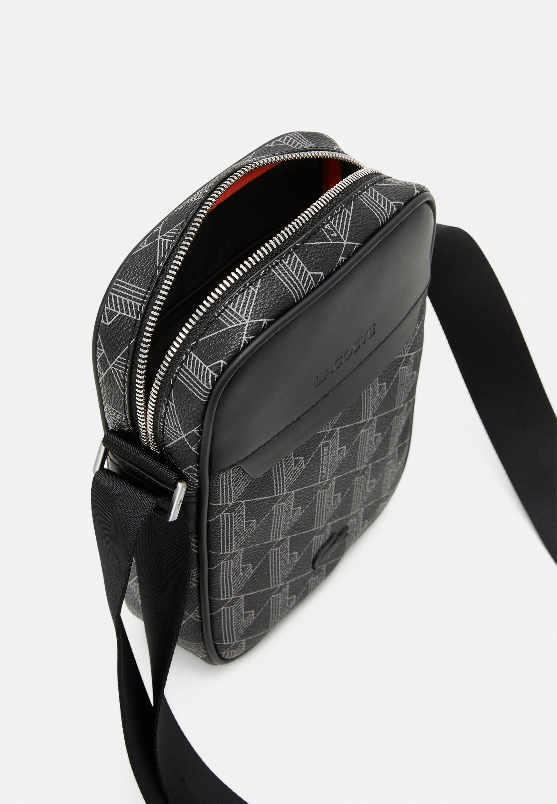 LACOSTE Borsello a Tracolla Monogram Nero