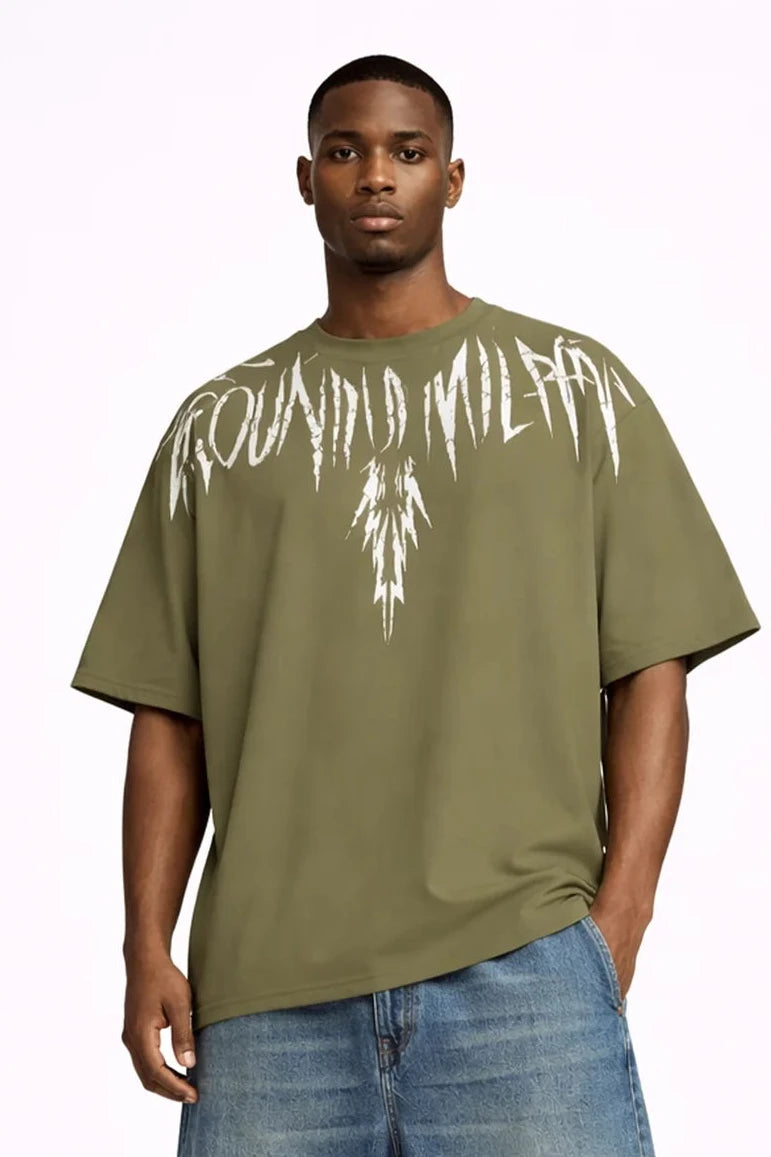 County of milan COUNTY OF MILAN T-Shirt Marcelo Burlon Verde Stampa Logo Bianco - T-SHIRT - Tommaseo Clothing