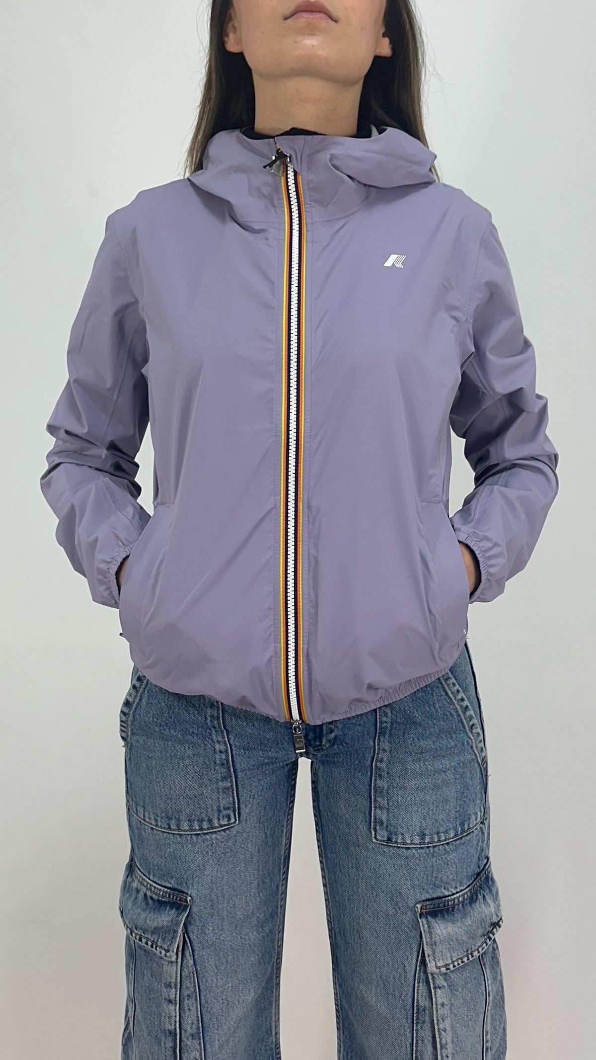 K-WAY Antivento Lyly Stretch Dot Donna Viola