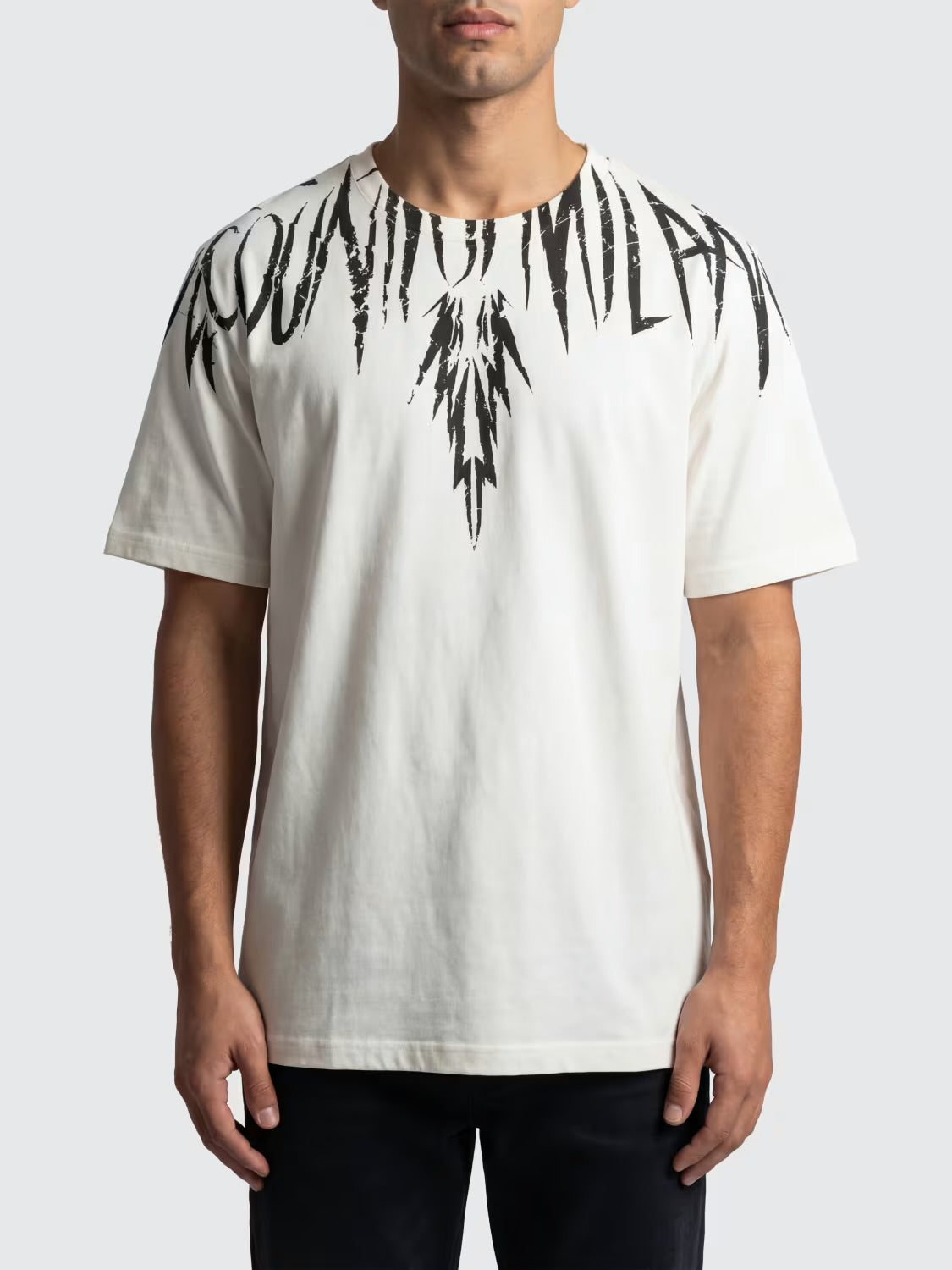 County of milan COUNTY OF MILAN T-Shirt Marcelo Burlon Bianca Stampa Logo Nero - T-SHIRT - Tommaseo Clothing