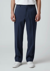 SOLDIER Pantalone Sartoriale Blu Fondo Largo