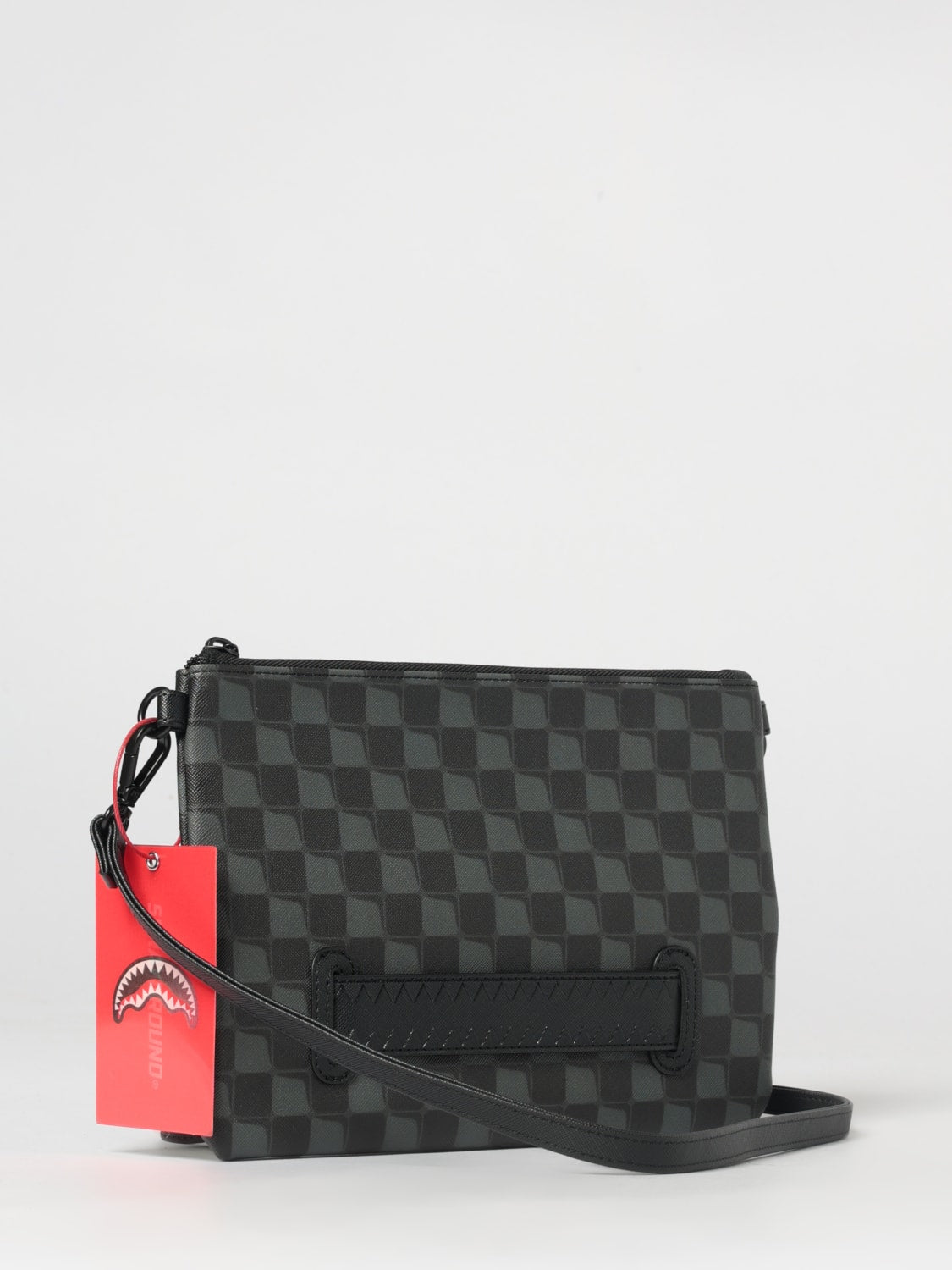 Sprayground SPRAYGROUND Pochette/Tracolla In Pelle Fantasia A Scacchi Nero - foto 2 - Tommaseo Clothing