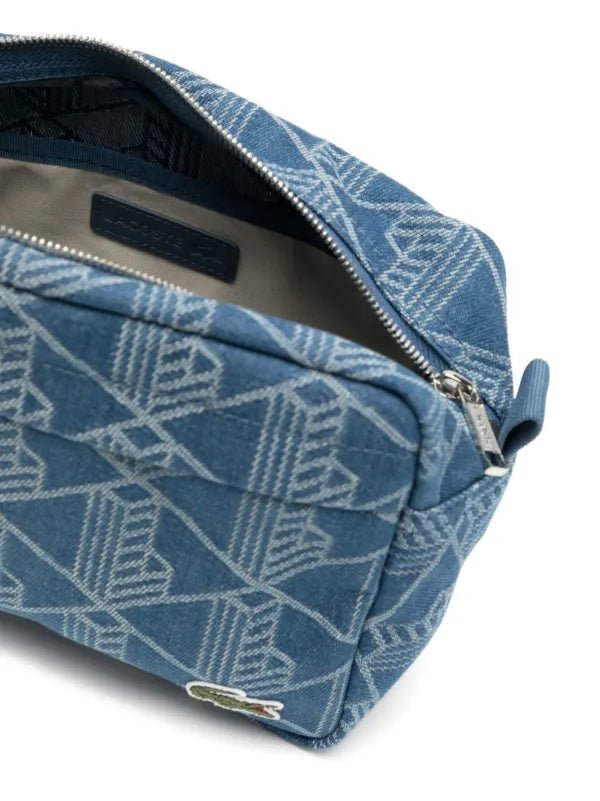 LACOSTE Borsello Pochette Monogram In Denim