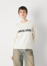 CALVIN KLEIN DONNA MAGLIONE BIANCO