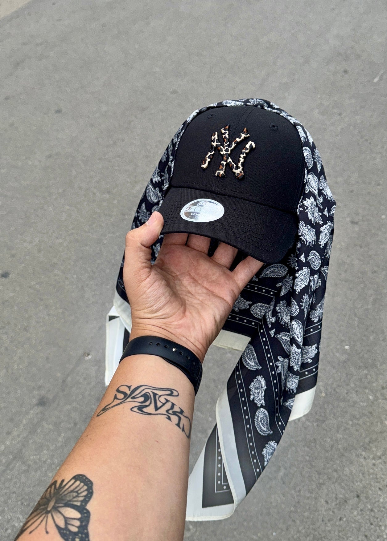 NEW ERA CUSTOM “SHARM” Nero Leopardato