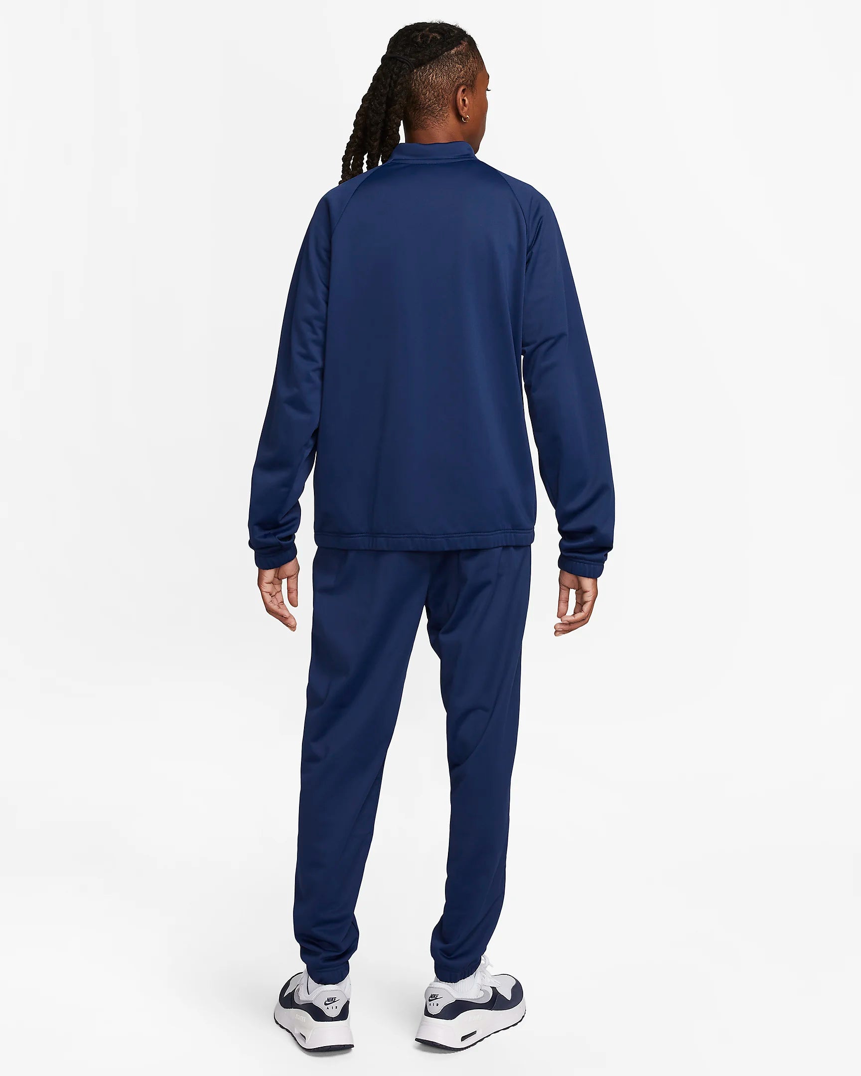 NIKE Tuta Acetata Classica Senza Cappuccio Con Zip Blu