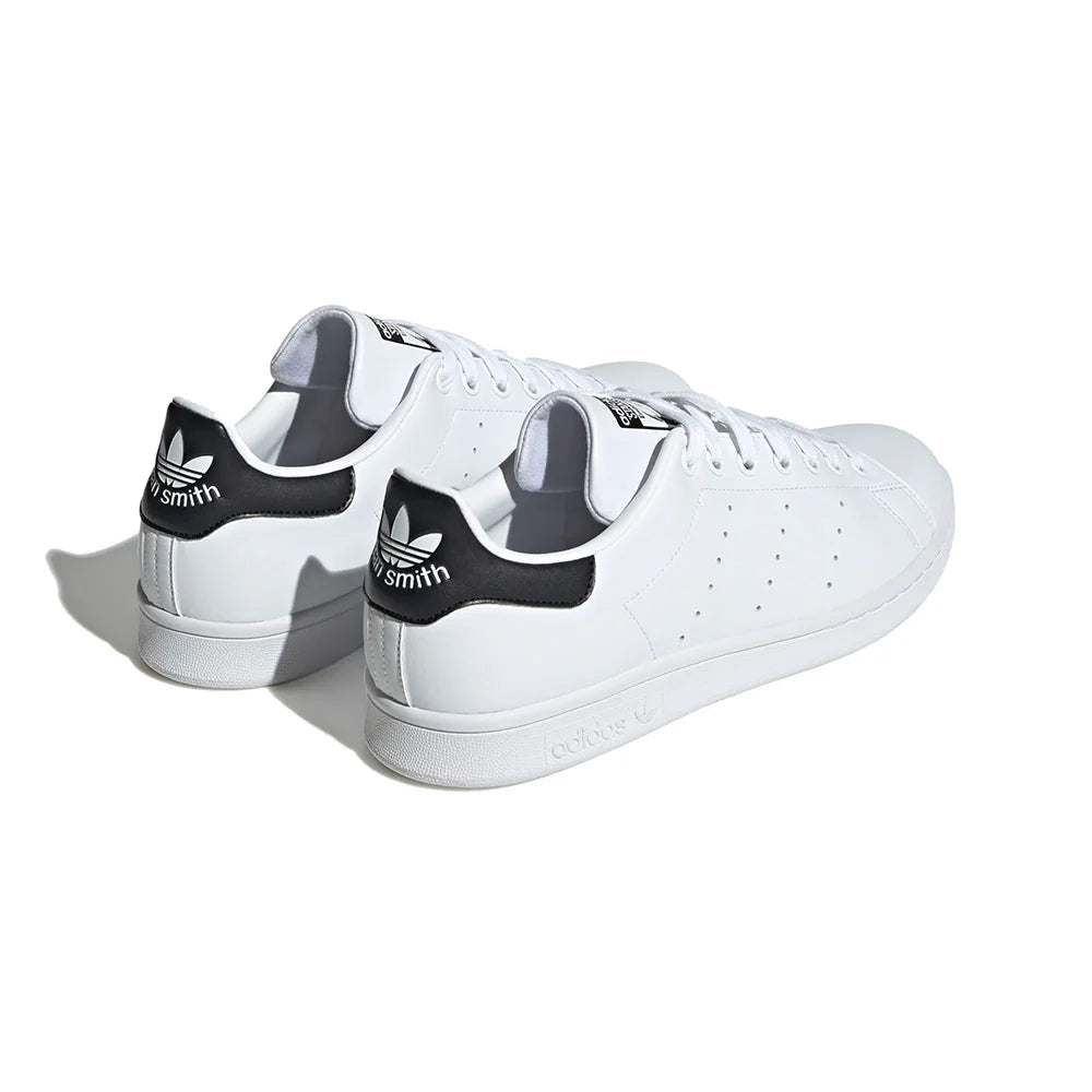 ADIDAS STAN SMITH Sneakers In Pelle Bianca Con Talloncino Nero