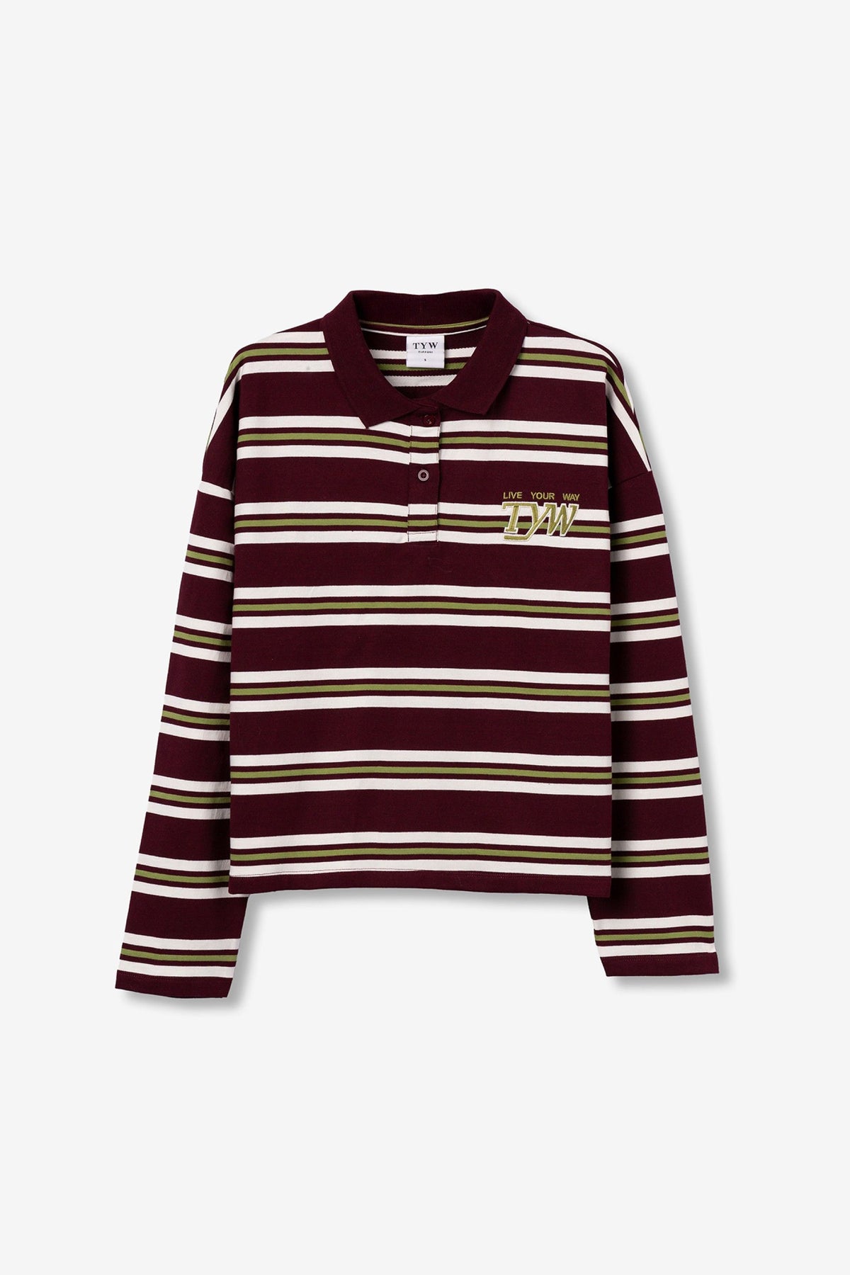 Tiffosi Louis T-Shirt a Maniche Lunghe Bordeaux Donna AW26