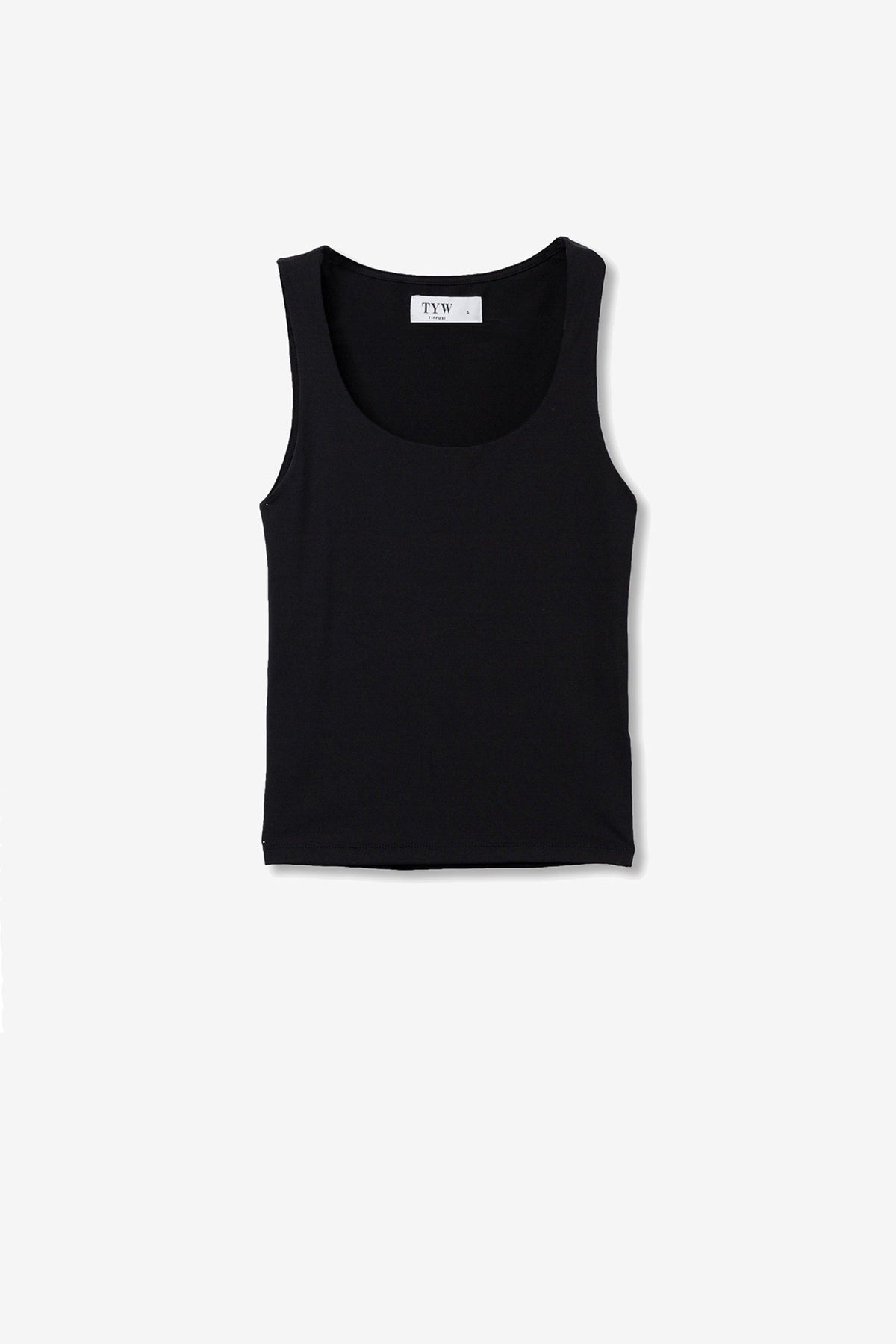 TIFFOSI SILVA CANOTTA NERA DONNA SS26