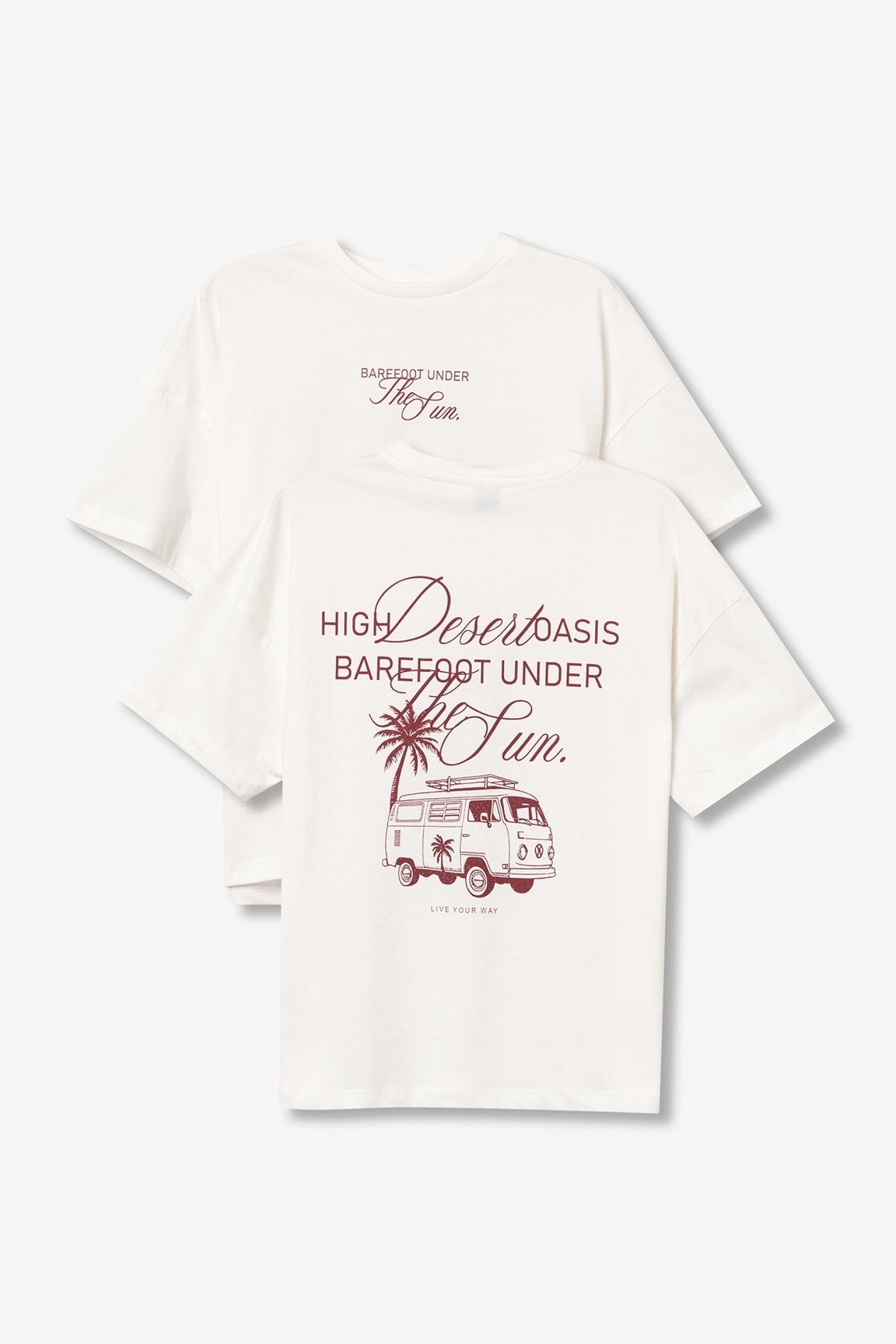 TIFFOSI TROLL_1 T-SHIRT BIANCA E BORDEAUX DONNA SS26