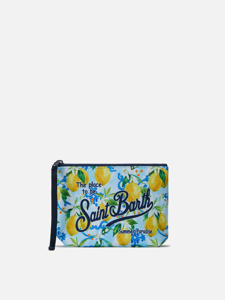 SAINT BARTH POCHETTE ALINE IN SCUBA MODELLO AMALFI