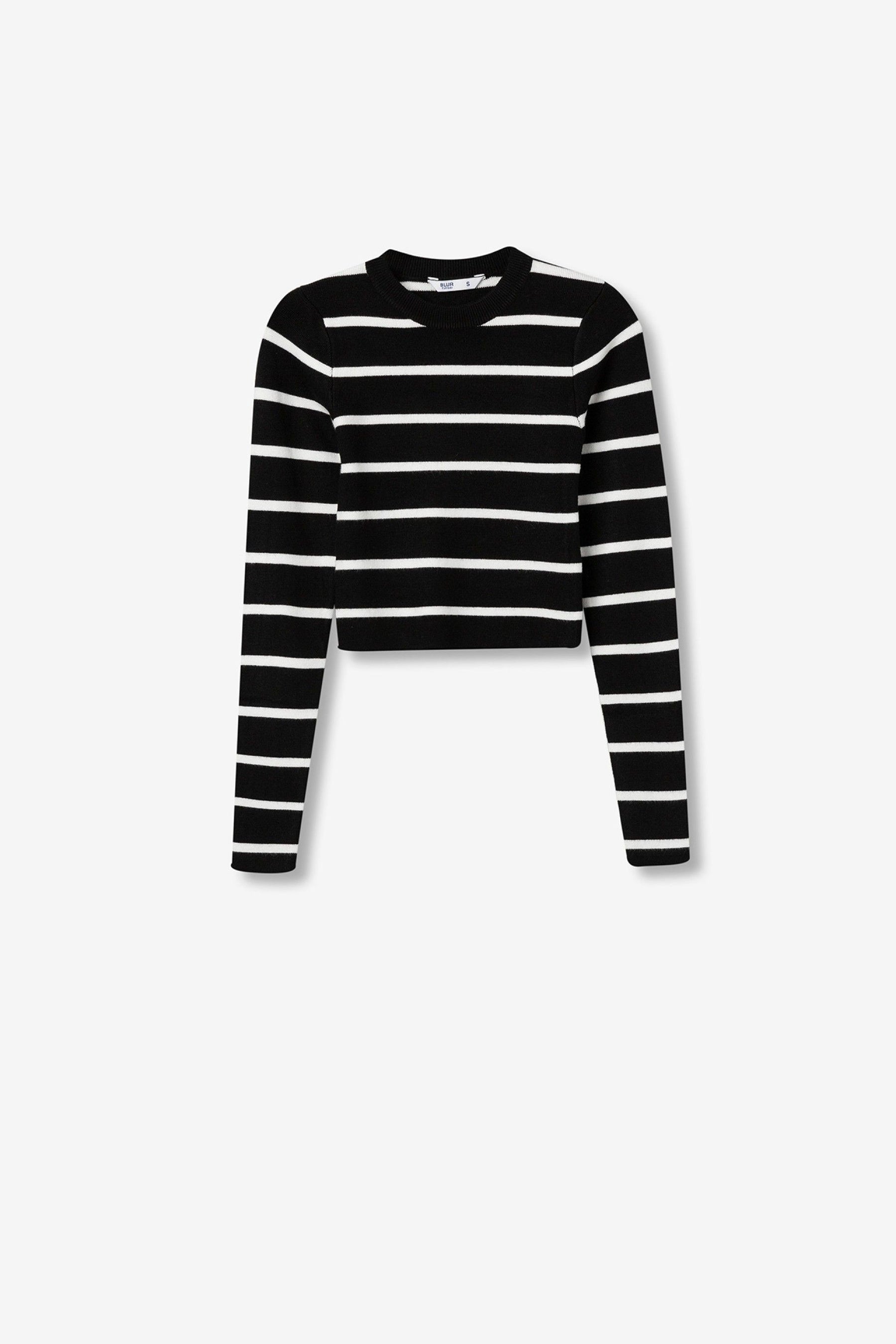 TIFFOSI GIRL MAGLIONCINO BOSTON NERO/BIANCO